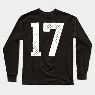 Rough Number 17 Long Sleeve T-Shirt